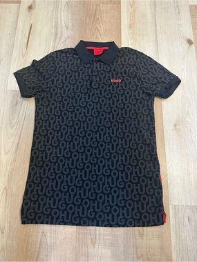 Hugo Boss Red Label Polo shirt All-Over Logo Graphic Men's XL